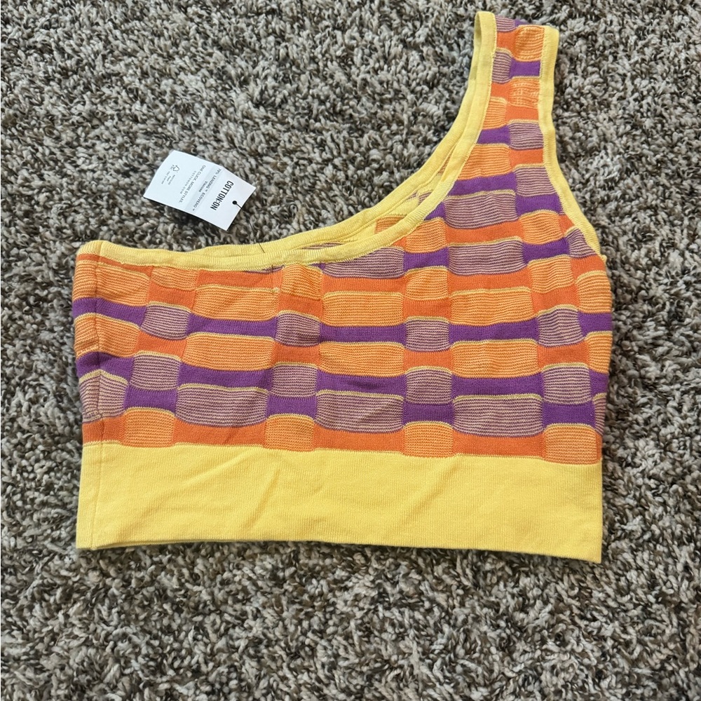 Cotton On One Shoulder Crop Top